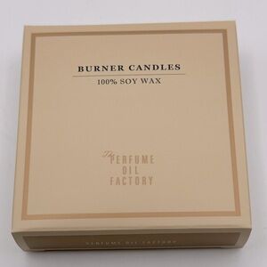 The Perfume Oil Factory (Japan brand) burner candles floating100% Soy Wax.  New